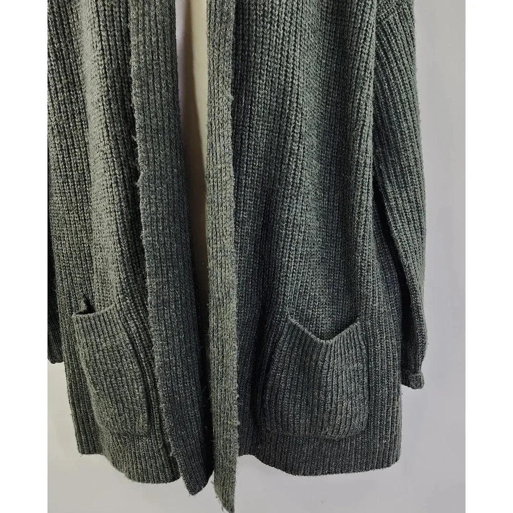 Marine Layer Sweater Womens XS/S Chunky Knit Brooklyn Hunter Green Cardigan